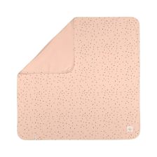 Βρεφική κουβέρτα Lassig Dots Powder Pink, 80 x 80 εκατοστών.