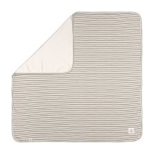 Κουβέρτα παιδική Lassig GOTS Striped Grey 80/80 εκ