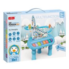Βρεφικό πιάνο 2 σε 1 Raya Toys Πιγκουίνοι με τσουλήθρα.