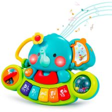 Βρεφικό πιάνο Raya Toys Ελεφαντάκι με φώτα.