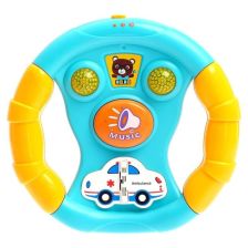 Βρεφικό μουσικό τιμόνι Raya Toys με ασθενοφόρο και φώτα.