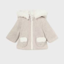 Βρεφικό μπουφάν Mayoral, διπλής όψης, με φερμουάρ και κουκούλα, 2447.