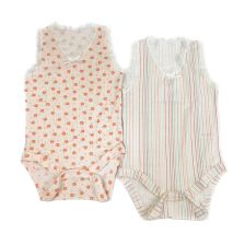 Βρεφικό κορμάκι-φανελάκι Bebetto Umbrella 2 τεμαχίων, 9-36 μηνών, X064.