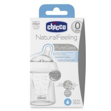 Γυάλινο βρεφικό μπιμπερό 150 ml. 0 μηνών+ CHICCO 0238.