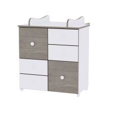 Συρταριέρα Lorelli Λευκό&Καφέ