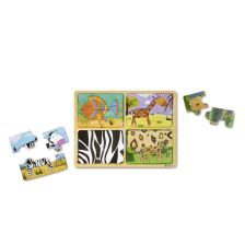 Παζλ ξύλινο Melissa&Doug Άγρια ζώα 41362