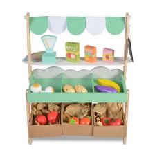 Σουπερμάρκετ ξύλινο Moni Toys με σετ προιόντων 4425