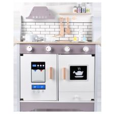 Ξύλινη παιδική κουζίνα Raya Toys με Απορροφητήρα και φούρνο.