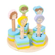 Ξύλινο παιχνίδι Raya Toys Γεωμετρικές φόρμες.