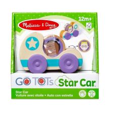 Ξύλινο αγωνιστικό αυτοκίνητο Melissa and Doug GO Tots Star Cars 30747.