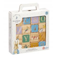 Ξύλινοι κύβοι Peter Rabbit 16 τεμαχίων.