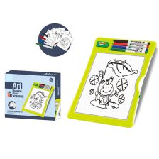 Πίνακας για ζωγραφική Raya Toys με πρότυπο και μαρκαδόρους 8831