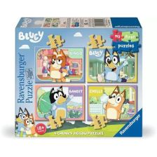 Παιδικό παζλ 4 σε 1 Ravensburger Bluey Τα πρώτα μου παζλ, 2-5 τεμαχίων.
