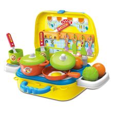 Παιδική κουζίνα σε βαλιτσάκι Raya Toys Mini Κίτρινο/μπλε