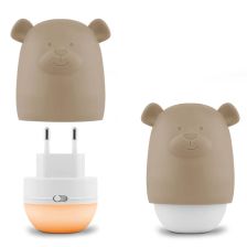 Παιδικό φωτιστικό νυκτός ZAZU Benny the Bear Μπεζ, αυτόματο on/off.