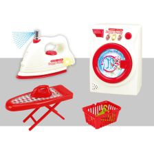Παιδικό πλυντήριο ρούχων Raya Toys Με σίδερο και σιδερώστρα, με ήχους και φώτα