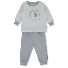 Παιδική πιτζάμα Bebetto Stars and Elephants, Γκρι, 1-5 ετών. F1359.