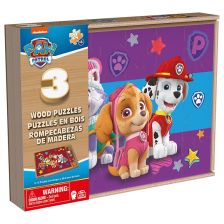 Παιδικά ξύλινα παζλ Spin Master Paw Patrol 3 τεμάχια х 24 τεμαχίων.