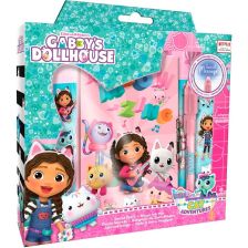 Παιδικό ημερολόγιο Kids Licensing Gabby's Dollhouse με μαγικό στυλό και αυτοκόλλητα.
