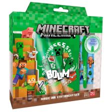 Παιδικό ημερολόγιο Kids Licensing Minecraft, με μαγικό στυλό και αυτοκόλλητα.