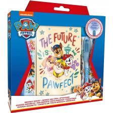 Παιδικό ημερολόγιο Kids Licensing Paw Patrol The future is pawfect, με μαγικό στυλό και αυτοκόλλητα.