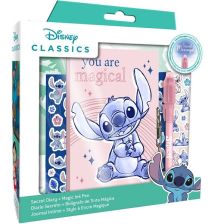 Παιδικό ημερολόγιο Kids Licensing Stitch, με μαγικό στυλό και αυτοκόλλητα.