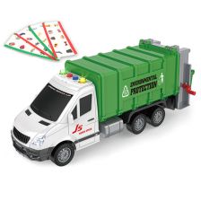 Παιδικό απορριμματοφόρο Raya Toys Truck Car με μουσική και φώτα, με κάρτες ταξινόμησης, 1:16.