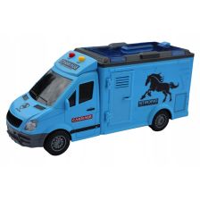 Παιδικό φορτηγό αλόγων Raya Toys City Truck, με μουσική και φώτα, με φιγούρα αλόγου, 1:16.