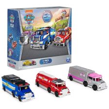 Παιδικά φορτηγά Spin Master Paw Patrol Big Truck Pups True Metal, Skye, Chase, Marshall, 3 τεμάχια.