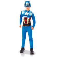 Παιδική αποκριάτικη στολή CAPTAIN AMERICA Rubies, 3-8 ετών, 610759.