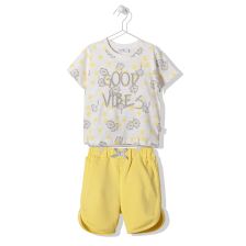 Παιδικό σετ Bebetto Good Vibes Κίτρινο, 2 τεμαχίων, 1-5 ετών, K3937.