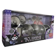 Σετ παιδικών μεταλλικών μαγειρικών σκευών Raya Toys Hello Kitty Kurami Kitchen Supplies, 12 τεμαχίων.