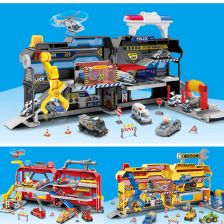 Παιδικό πάρκινγκ Raya Toys City Action με φώτα και ήχους, με 2 οχήματα.
