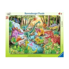 Παιδικό παζλ Ravensburger Dinosaur Roar, 30 τεμαχίων.