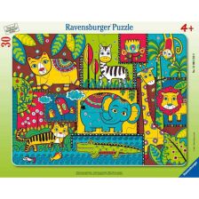 Παιδικό παζλ Ravensburger Jungle Animals, 30 τεμαχίων.