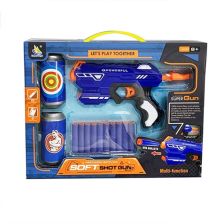 Παιδικό πιστόλι Raya Toys Soft-shot gun, με 10 φυσίγγια και 2 στόχους.