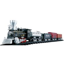 Παιδικό τρενάκι Raya Toys Classic Train με ράγες, φώτα και ήχους, 21 τεμαχίων.