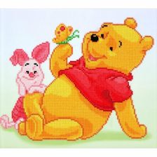 Παιδική διαμαντένια ταπισερί Diamond Dotz Winnie the Pooh and Piglet.