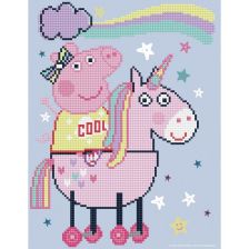 Διαμαντένια ταπισερί Diamond Dotz Peppa Pig and Magical Unicorn.