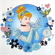 Παιδική διαμαντένια ταπισερί Diamond Dotz Disney Princess World of Cinderella.