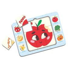 Γνωστικό παζλ διπλής όψης Raya Toys, 27 τεμαχίων με πλαίσιο.