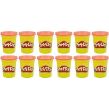 Σετ πλαστελίνες Hasbro Play-Doh, Κόκκινο χρώμα, 12 τεμαχίων.