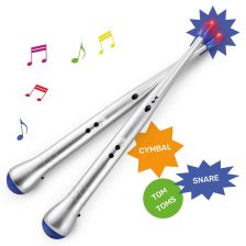 Ηλεκτρονικές μπαγκέτες τυμπάνων Party Fun Lights με 3 ήχους 86506.