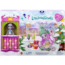 Ημερολόγιο Χριστουγέννων Mattel Enchantimals με κούκλα