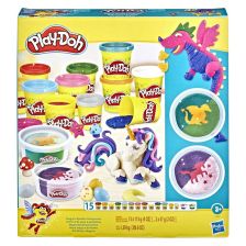 Σετ πλαστελίνες Hasbro Play-Doh Magical Sparkle, 15 χρωμάτων.