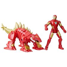 Σετ φιγούρες Hasbro Marvel Mech Strike Mechasaurs Iron Man and Iron Stomper, 2 τεμαχίων.