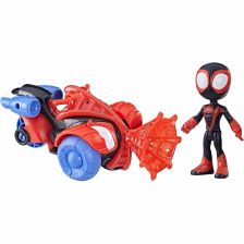 Φιγούρα Hasbro Marvel Avengers Miles Morales με μοτοσυκλέτα, 10 εκατοστών, F7455.