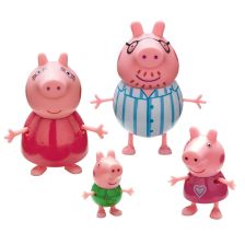 Φιγούρες Peppa Pig 4 τεμ. Η οικογένεια της Πέπα Καληνυχτα 7123