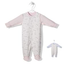 Βρεφική ολόσωμη φόρμα Bebetto Cute and Cool 0-9 μηνών, T2978.