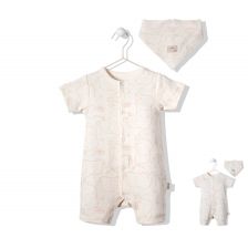 Βρεφική ολόσωμη φόρμα Bebetto Wilderness 2 τεμαχίων, 3-18 μηνών, T3027.